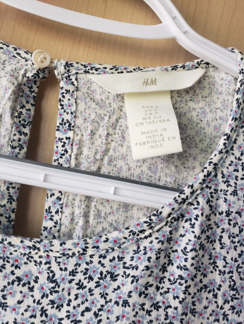 H&M Floral Print Sleeveless Babydoll Summer Dress - Picture 3 of 7